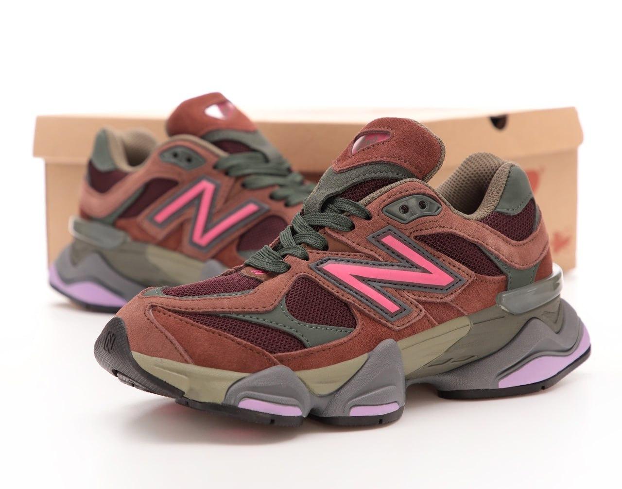 Жіночі коричневі Кросівки New Balance 9060, фото 1