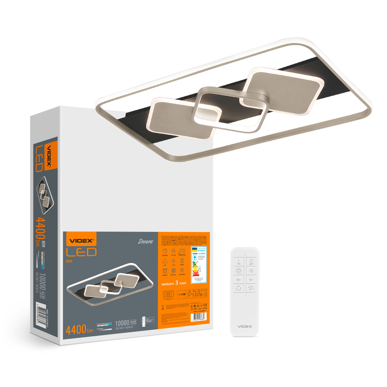 LED люстра VIDEX DECORA 80W VL-CLD-998-TT