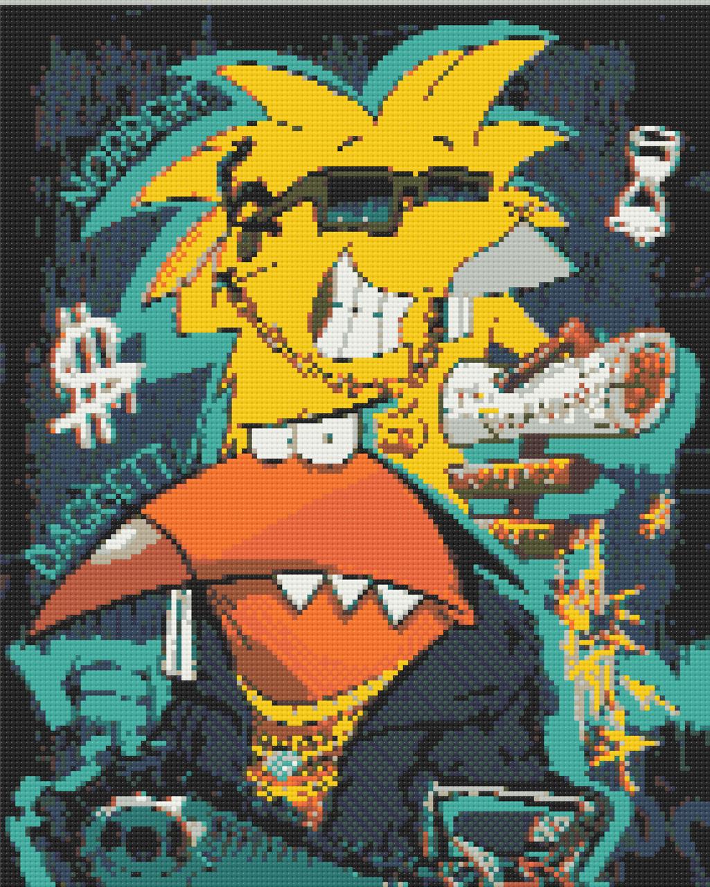 Алмазна мозаїка/вишивка Герої кіно. Злюки бобри (Круті бобри) 40*50 см Орігамі OD 3092, фото 1