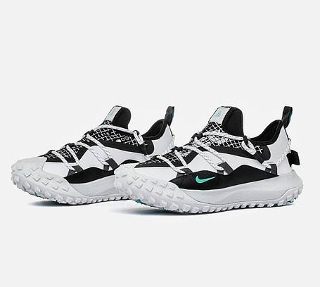 Чоловічі кросівки Nike ACG Mountain Fly Low White Black Mint Nike ACG Mountain Fly Low White Black Mint Найк АСдж Маунтін Флай низ, фото 1