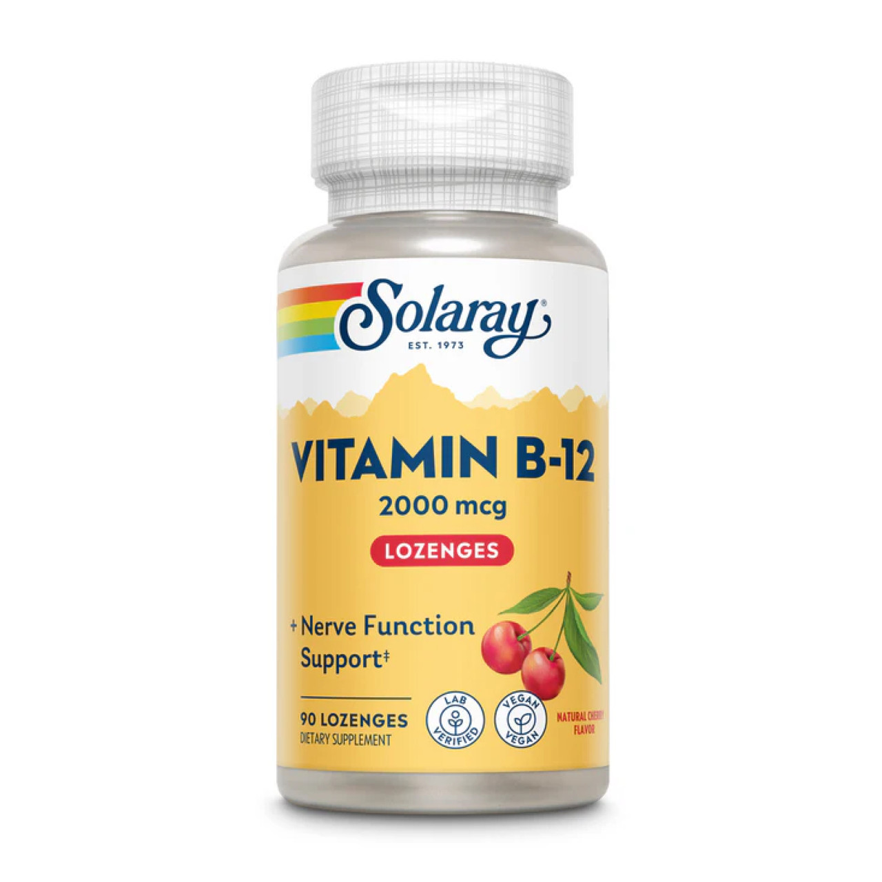 Vitamin B-12 2000mcg - 90 lozenges Natural Cherry