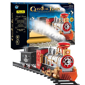 Залізниця Classical Train (13 елементів, локомотив, звукові ефекти, світло фар, дим) GY810-1