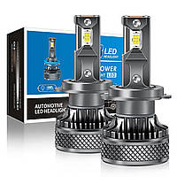 Лампи автомобільні LED міні H4 Лінзи D25мм H4 110W/13000LM/6000K 7035+7535 Module9-36VCanbus F40Mini