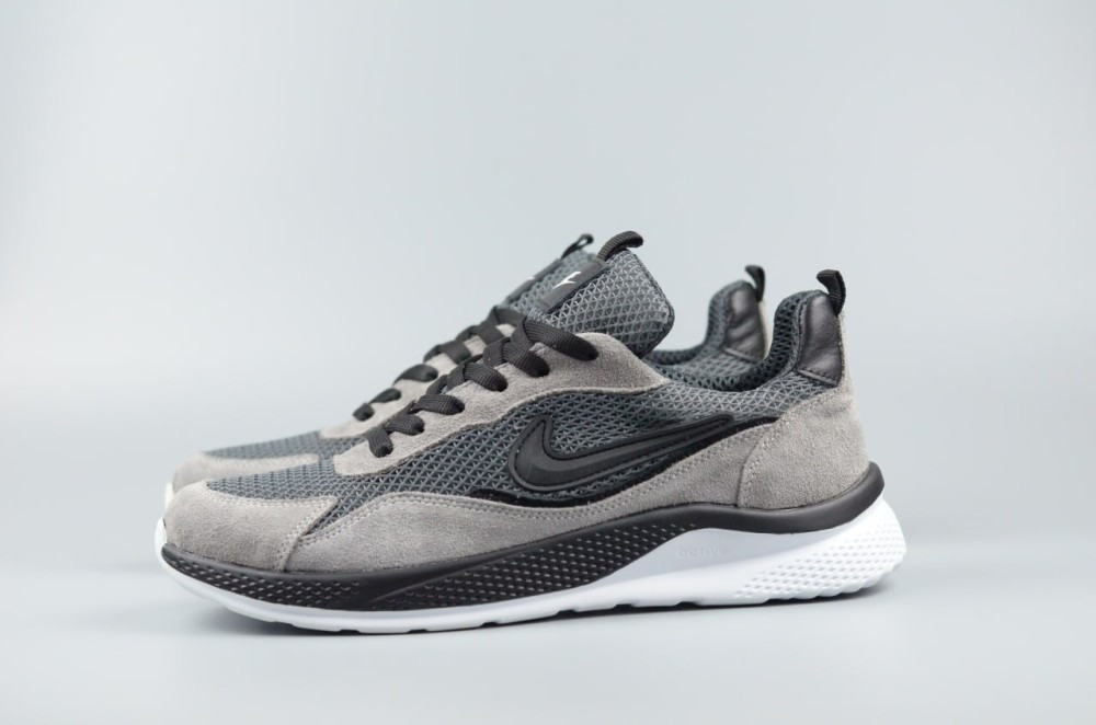 Кросівки літні сітка Nike сірі