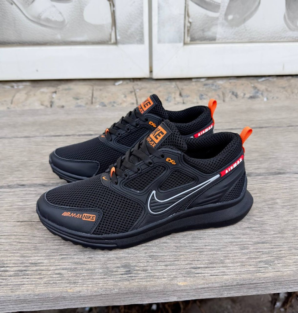 Кросівки літні сітка Nike чорні