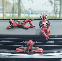 Набір Фігурок Deadpool на панель автомобіля Дедпул 3 шт (01046)