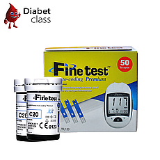 Тест-смужки FineTest Premium (Файн Тест Преміум) 50 шт. у 2 флаконі по 25 шт. у пакованні