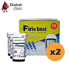 Тест-смужки FineTest Premium (Файн Тест Преміум) 100 шт. у 4 флакони по 25 шт. в упаковці