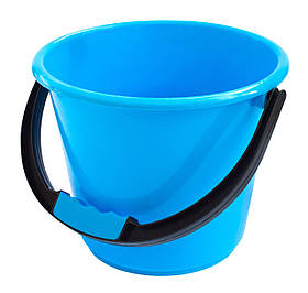 Відро пластикове 5 літрів харчове 1-й сорт блакитне Ø 23.5 см h=19.5 см (Горизонт)