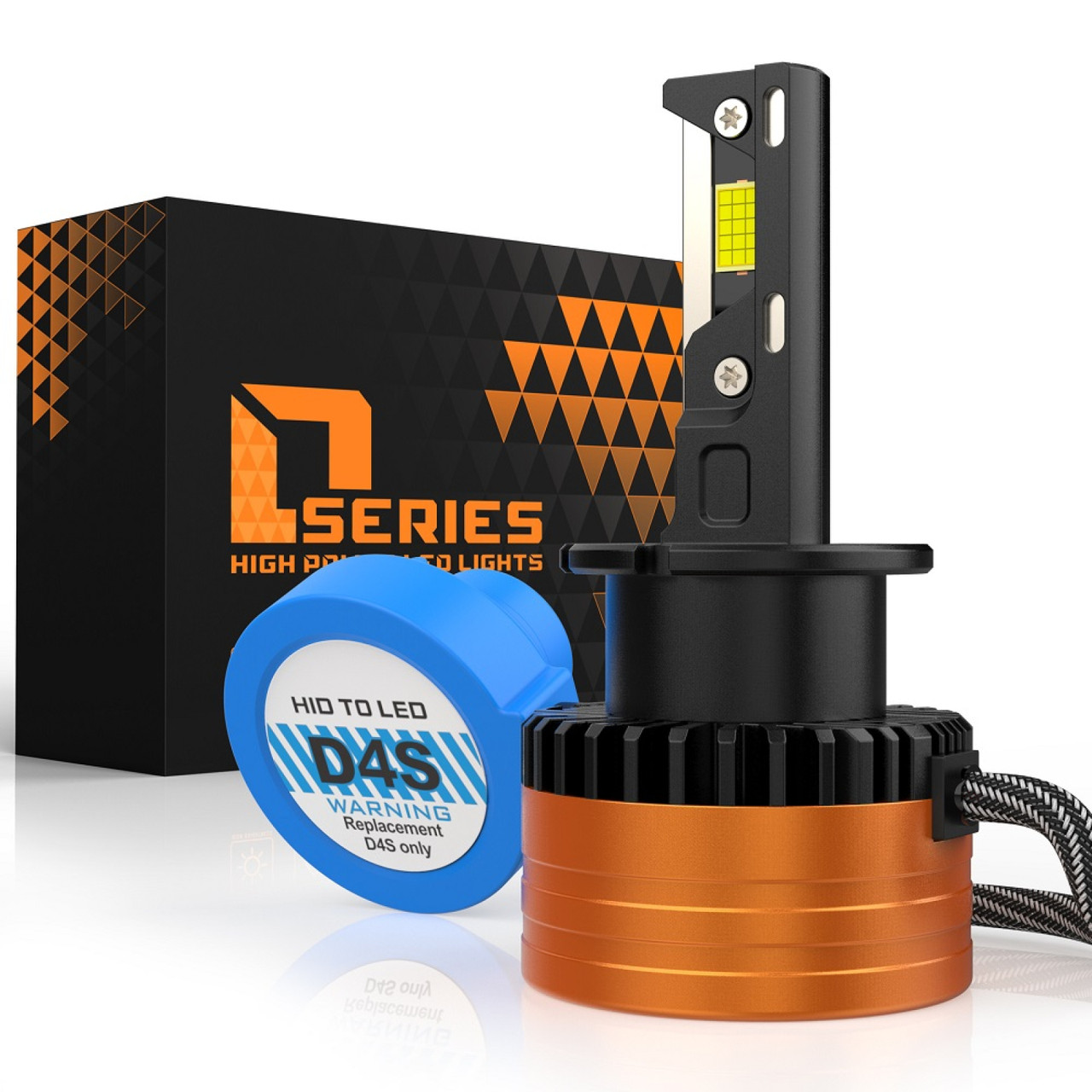 Лампи автомобільні LED D4S-D30 110 W 12000 Lm 3570-chip DC12V 6000 K IP68 +200%, фото 1