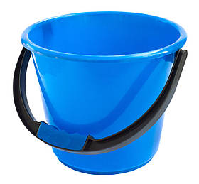 Відро пластикове 5 літрів харчове 1-й сорт синє Ø 23.5 см h=19.5 см (Горизонт)