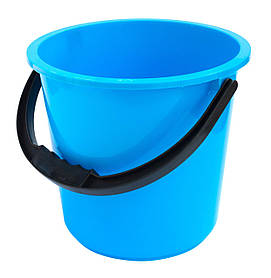 Відро пластикове 7 літрів харчове 1-й сорт блакитне Ø 24.5 см h=22.5 см (Горизонт)