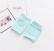 Наколінники дитячі для повзання one size зелений