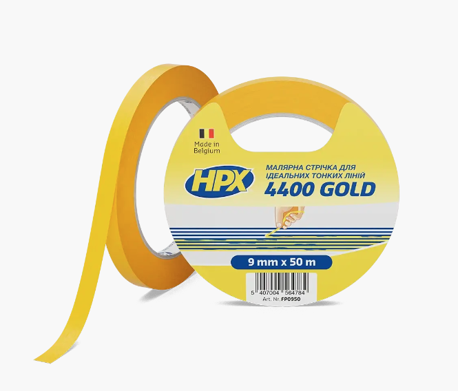 HPX 4400 GOLD — малярська стрічка для ідеально тонких ліній 9