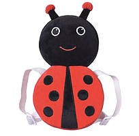 Дитяча подушка для захисту голови малюка Сонечко 28 на 16 см червоно-чорний