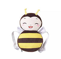Дитяча подушка для захисту голови малюка Бджілка посміхаєтся 28 на 16 см різнобарвний