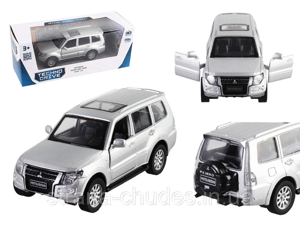 Автомодель - MITSUBISHI PAJERO 4WD TURBO (сріблястий)