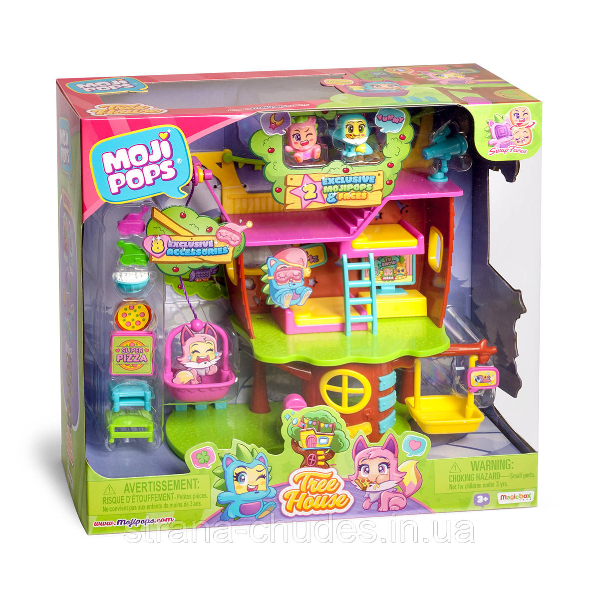 Ігровий набір MOJI POPS S1 - БУДИНОЧОК НА ДЕРЕВІ (будиночок, 2 фігурки, аксесуари), фото 1