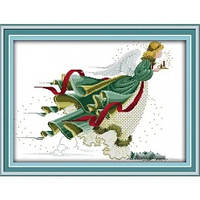 Набір для вишивання хрестиком з друкованою схемою на тканині Joy Sunday Ангел світла R887