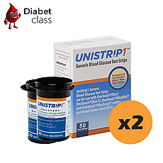 Тест смужки Gen Ultimate (аналог One Touch Ultra) 100 шт. в 2 флаконах по 50 шт в упаковці
