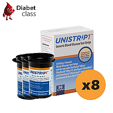 Тест смужки Gen Ultimate (аналог One Touch Ultra) 400 шт. в 8 флаконах по 50 шт в упаковці