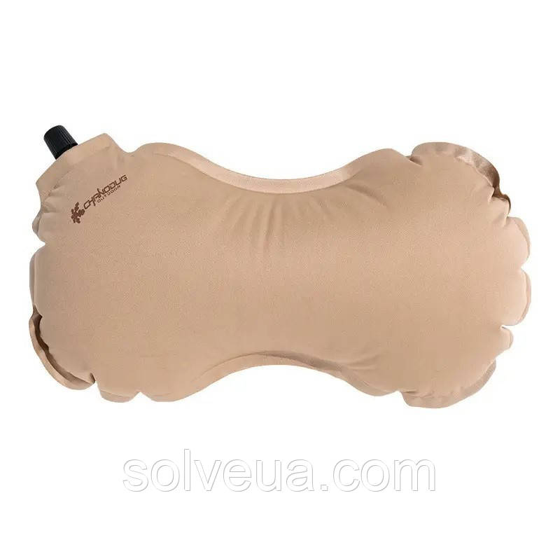 Надувна подушка-підголівник Chanodug Бежева-койот 39 x 22 см KT6000035 solve