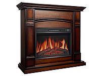 Камінокомплект ArtiFlame Manchester AF23S махагон коричневий антик з обігрівом і звуком горіння вогню