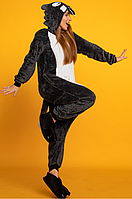 Кигуруми серый волк, костюм кегуруми для мужчины, пижама кенгуруми мужская и женская унисекс размер S-XL