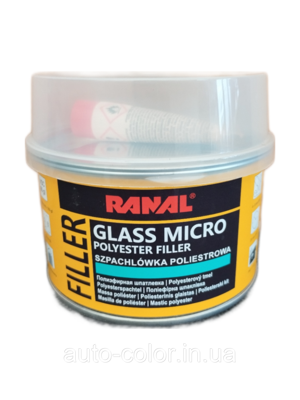 Шпатевка зі скловолокном Ranal MICRO GLASS 0.5 кг, фото 1