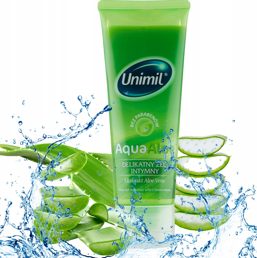 Зволожувальний гель Unimil Aqua Aloe на водній основі 80 мл