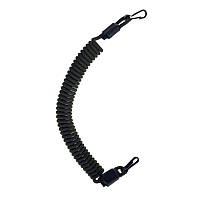 Страхувальний тренчик з двома карабінами (паракорд, хакі)