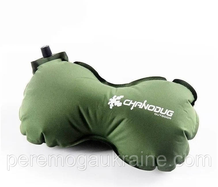 Подушка-підголівник надувна Chanodug зелений 39 x 22 см KT6000031
