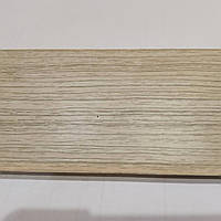 Плінтус підлоговий 80 мм ЯСЕНЬ СІРИЙ, 2.2 м з кабельом каналом, м'якими краями доставка по Україні