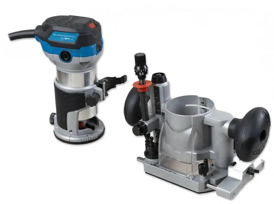 Міні фрезер для оброблення дерева KRAISSMANN 950 OFT 6-8 Професійний ручний мережевий фрезер (2 Бази), фото 1