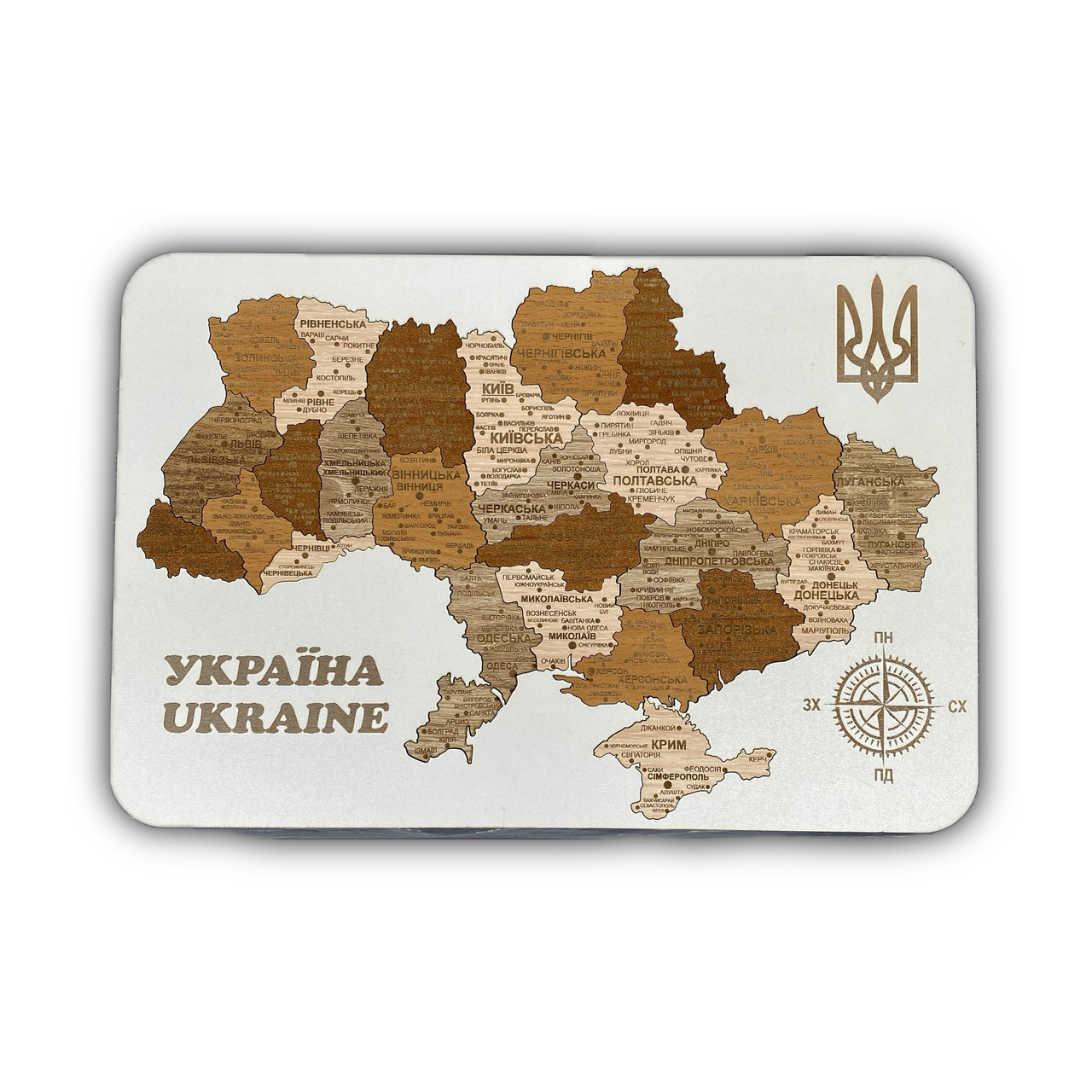 "Україна", дерев'яний пазл, 35*23 см, розвиваючі конструктори і пазли, фото 1