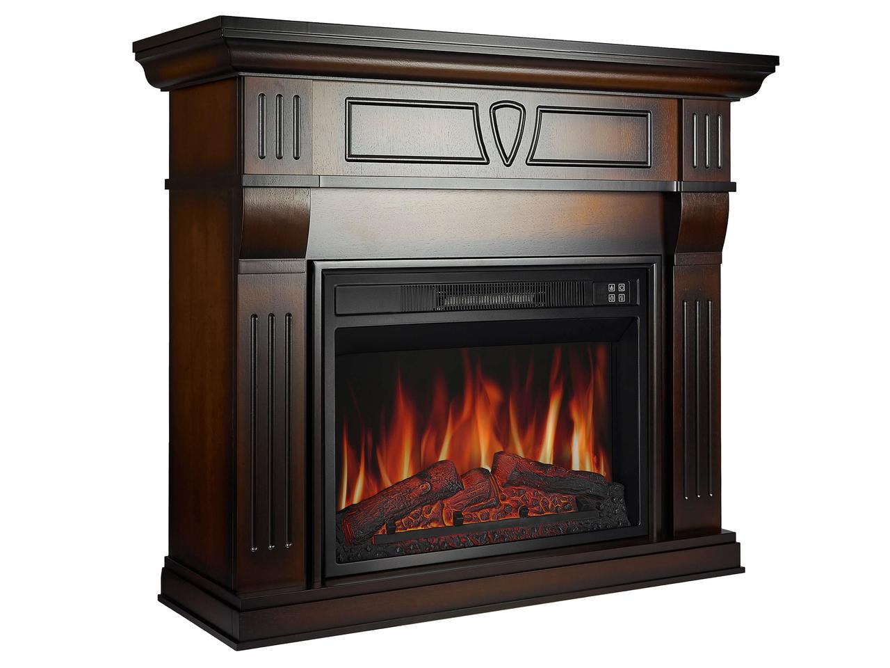 Камінокомплект ArtiFlame Beethoven AF23S махагон коричневый антик з обігрівом і звуком горіння вогню, фото 1