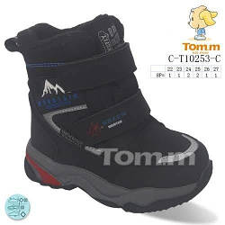 Сноубутси ТОММ 10253С Waterproof black 22-27р