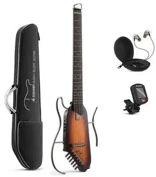 Електроакустична гітара Donner HUSH-I - Mahogany Sunburst