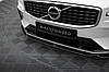 Спліттер Volvo S60 V60 R-Design (2018+) тюнінг спідниця переднього бампера (V2), фото 5