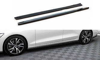 Пороги Volvo S60 V60 R-Design (2018+) тюнінг обвіс спліттер (V1)