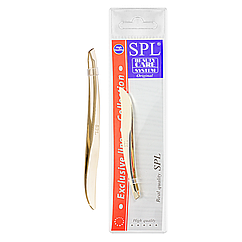 Пінцет для брів SPL скошений вигнутий 9057