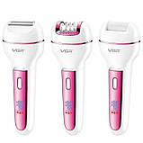 Епілятор для обличчя жіноча бритва VGR, Терка пемза для п'ят Прилад чищення п'ят електричний YG-47, фото 8