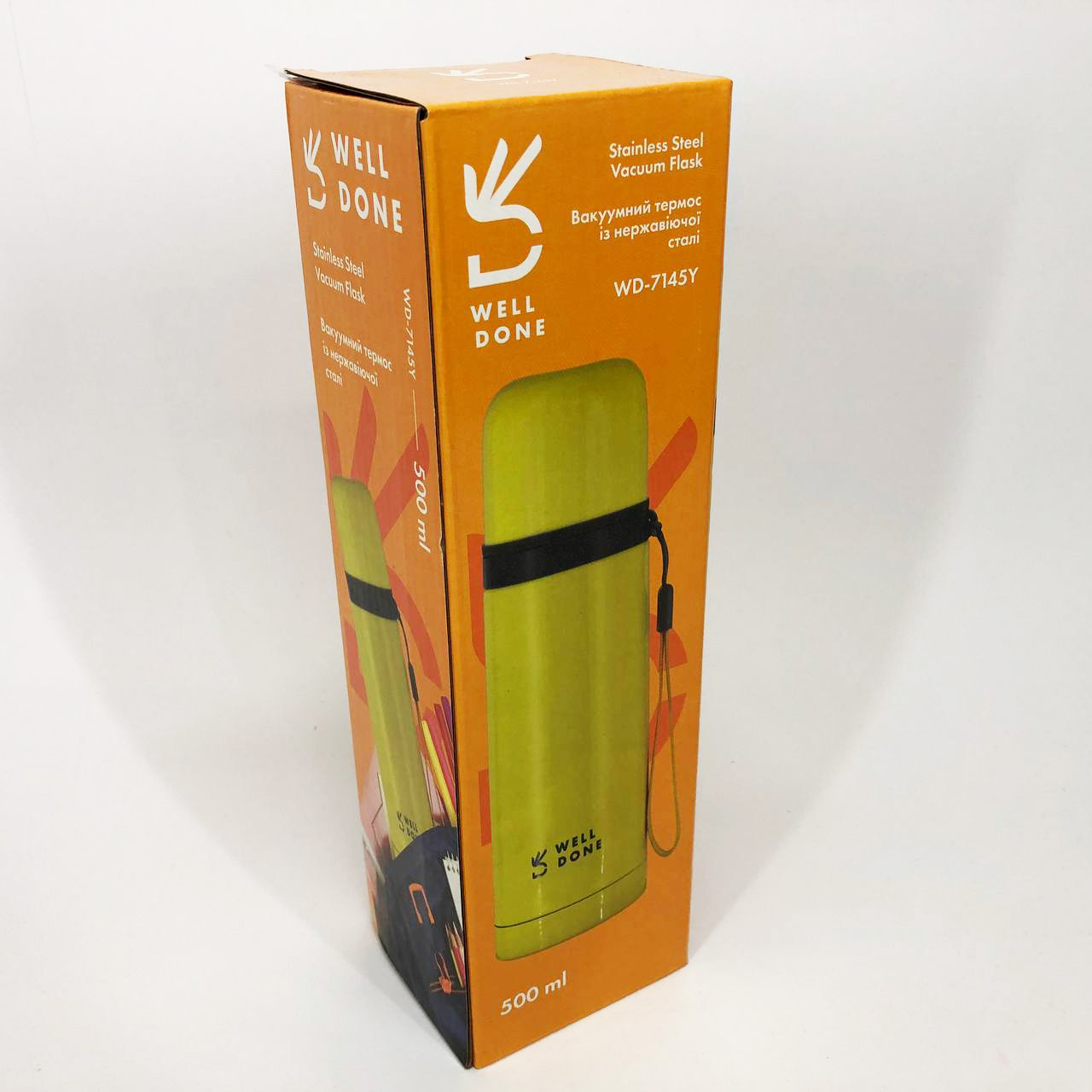 Термос для спортсменів Well, Класичний термос для чаю та кави, Питний термос питної води WK-99, фото 1