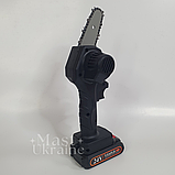Акумуляторна ланцюгова мініпила Chainsaw 24V для обрізання дерев F-278, фото 4