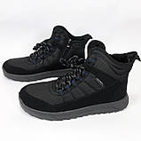 Зимові черевики чоловічі, Чоловіче термо взуття, Теплі демісезонні кеди, Кросівки єврозима RB-67, фото 5