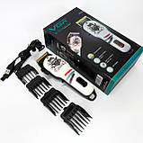 Багатофункціональна акумуляторна машинка для стрижки, Бездротова машинка для стрижки волосся HU-23, фото 5