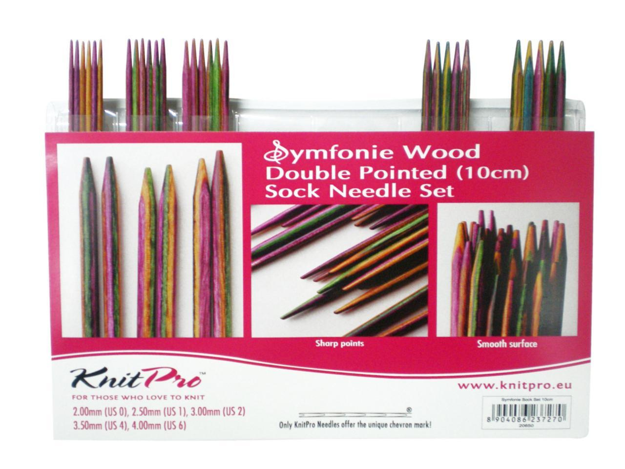 20650 Набір дерев'яних носкових спиць 10 см Symfonie Wood KnitPro