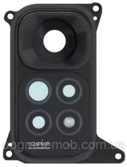 Скло камери Xiaomi Redmi Note 11S 4G з рамкою чорного кольору, фото 1