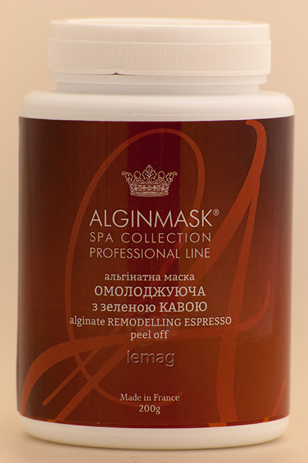 ALGINMASK Альгінатна маска Омолоджуюча з зеленою Кавою для обличчя, 200 г
