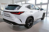 Захисна накладка на задній бампер для Lexus NX II AZ20 2021+ /чорний карбон/, фото 8